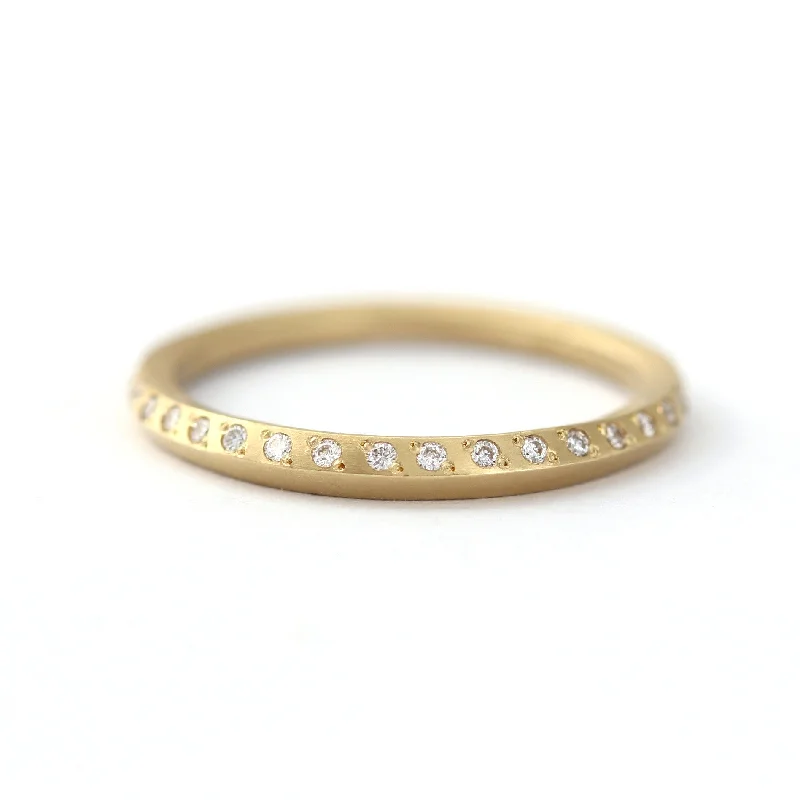 Exclusive Online Jewelry Sale – Don't Wait Minimalist Wedding Ring - Half Eternity Band