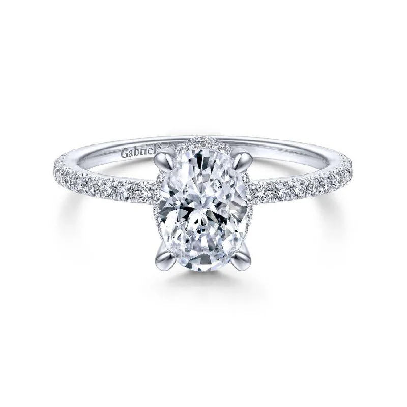 Seasonal Jewelry Sale – Upgrade Your Style Today Hart - 14K White Gold Hidden Halo Oval Diamond Engagement Ring (Setting Only) Seasonal Jewelry Sale – Upgrade Your Style Today Hart - 14K White Gold Hidden Halo Oval Diamond Engagement Ring (Setting Only)