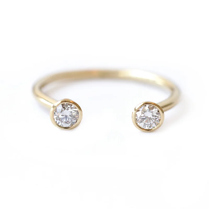 Must-Have Jewelry At Unbelievable Discounts Dual Stone Ring - Horseshoe Wedding Band Must-Have Jewelry At Unbelievable Discounts Dual Stone Ring - Horseshoe Wedding Band