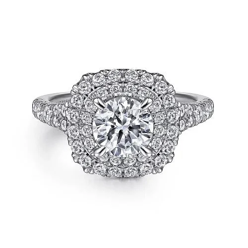 Exclusive Jewelry Offers – Sparkle For Less Lexie - 14k White Gold Cushion Double Halo Round Diamond Engagement Ring Exclusive Jewelry Offers – Sparkle For Less Lexie - 14k White Gold Cushion Double Halo Round Diamond Engagement Ring