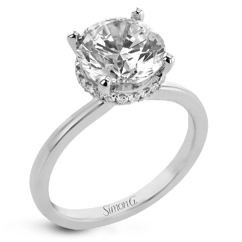 Elegant Jewelry, Affordable Luxury – Shop Now Round-Cut Double Hidden Halo Engagement Ring In 18k Gold With Diamonds Elegant Jewelry, Affordable Luxury – Shop Now Round-Cut Double Hidden Halo Engagement Ring In 18k Gold With Diamonds
