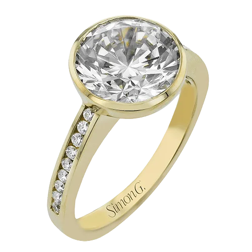 Classic And Modern Jewelry Styles On Sale Round-cut Engagement Ring in 18k Gold with Diamonds Classic And Modern Jewelry Styles On Sale Round-cut Engagement Ring in 18k Gold with Diamonds