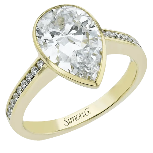 Your Dream Jewelry At Dream Prices Pear-cut Engagement Ring in 18k Gold with Diamonds Your Dream Jewelry At Dream Prices Pear-cut Engagement Ring in 18k Gold with Diamonds