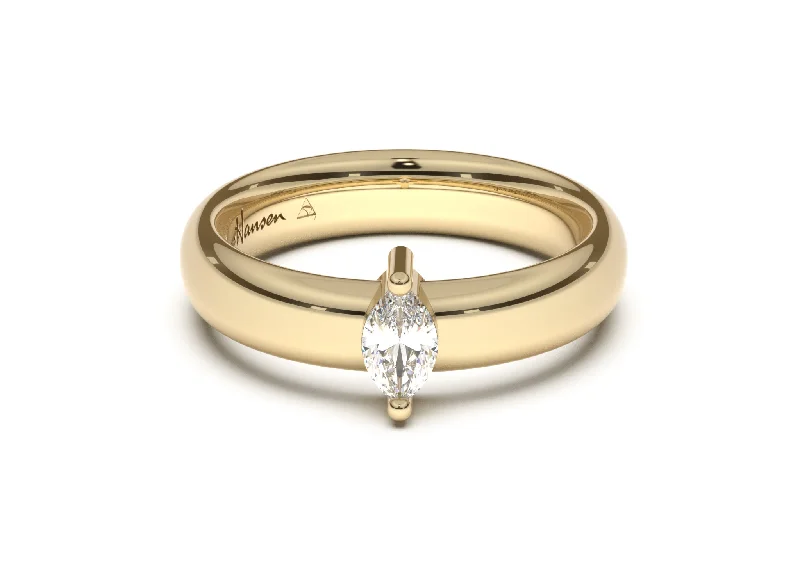 Everyday Jewelry Essentials Now On Sale Marquise Classic Engagement Ring, Yellow Gold Everyday Jewelry Essentials Now On Sale Marquise Classic Engagement Ring, Yellow Gold