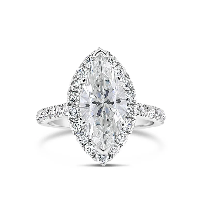 Grab Stylish Jewelry Before The Sale Ends Marquise Halo Diamond Engagement Ring