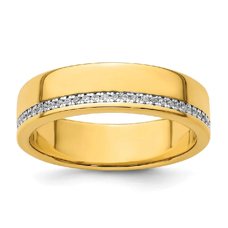 Upgrade Your Collection With Our Limited-Time Jewelry Sale Men's 6mm 14K Yellow Gold 1/6 Ctw Diamond Standard Fit Band Upgrade Your Collection With Our Limited-Time Jewelry Sale Men's 6mm 14K Yellow Gold 1/6 Ctw Diamond Standard Fit Band
