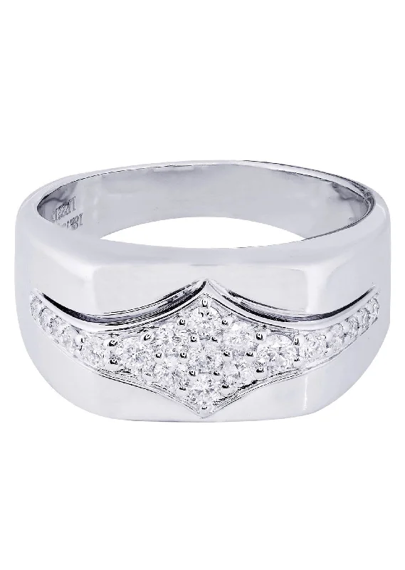 Unlock Unbeatable Jewelry Deals Before They’Re Gone White Gold Mens Diamond Ring| 0.51 Carats| 12.43 Grams Unlock Unbeatable Jewelry Deals Before They’Re Gone White Gold Mens Diamond Ring| 0.51 Carats| 12.43 Grams