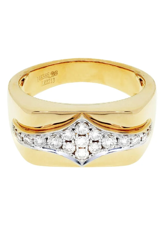 Fashion-Forward Jewelry At Exclusive Discounts Mens Diamond Ring| 0.53 Carats