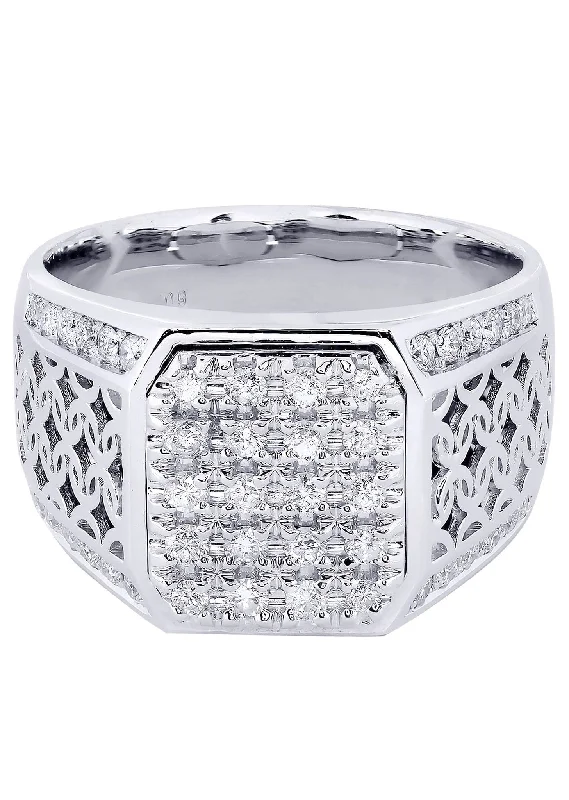 Best Jewelry Sale Prices – Limited-Time Offer White Gold Mens Diamond Ring| 0.84 Carats| 14.01 Grams Best Jewelry Sale Prices – Limited-Time Offer White Gold Mens Diamond Ring| 0.84 Carats| 14.01 Grams