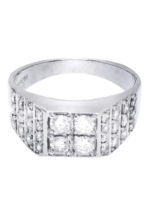 The Ultimate Jewelry Sale – Exclusive Styles At Great Prices White Gold Mens Diamond Ring| 1.66 Carats| 7.43 Grams The Ultimate Jewelry Sale – Exclusive Styles At Great Prices White Gold Mens Diamond Ring| 1.66 Carats| 7.43 Grams