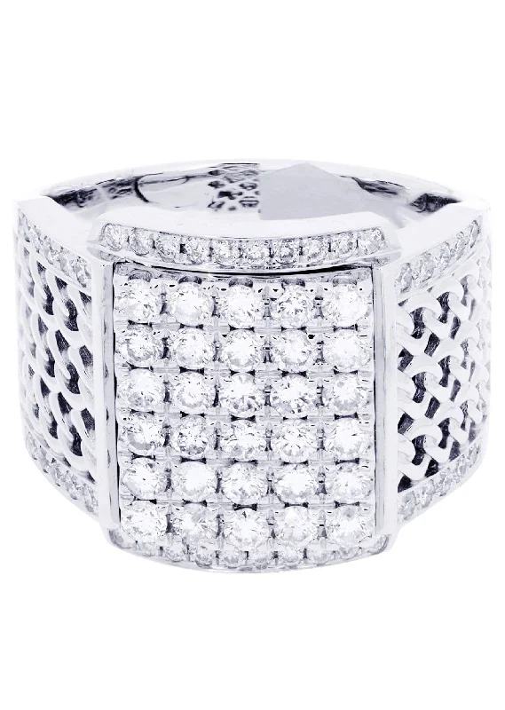 Luxury Meets Affordability – Jewelry Sale Live Now White Gold Mens Diamond Ring| 1.67 Carats| 14.83 Grams Luxury Meets Affordability – Jewelry Sale Live Now White Gold Mens Diamond Ring| 1.67 Carats| 14.83 Grams