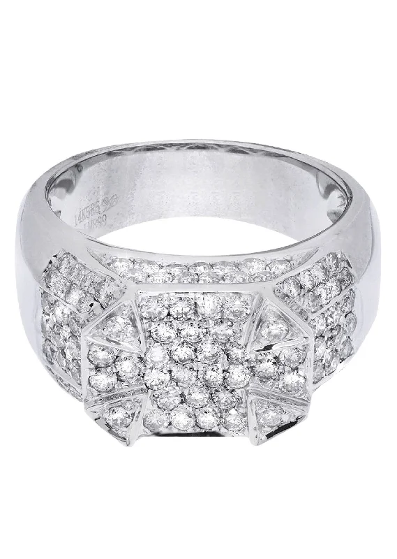Jewelry Clearance Event – Stock Up Before It's Over White Gold Mens Diamond Ring| 1.91 Carats| 12.01 Grams Jewelry Clearance Event – Stock Up Before It's Over White Gold Mens Diamond Ring| 1.91 Carats| 12.01 Grams