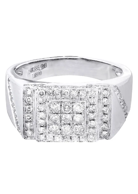 Everyday Jewelry Essentials Now On Sale White Gold Mens Diamond Ring| 1 Carats| 9.11 Grams Everyday Jewelry Essentials Now On Sale White Gold Mens Diamond Ring| 1 Carats| 9.11 Grams