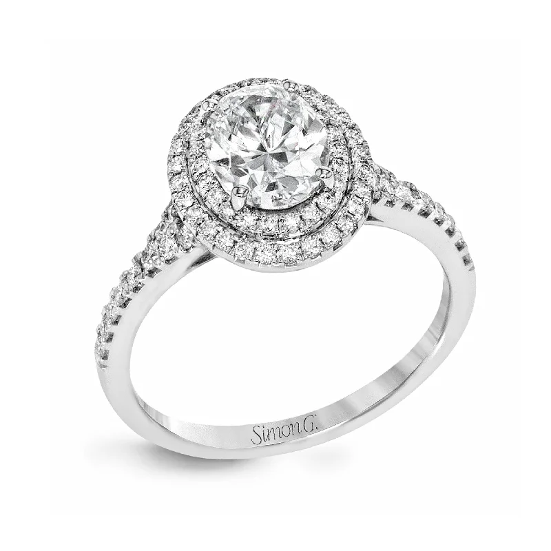 Must-Have Jewelry At Irresistible Discounts Oval-Cut Double-Halo Engagement Ring In 18k Gold With Diamonds Must-Have Jewelry At Irresistible Discounts Oval-Cut Double-Halo Engagement Ring In 18k Gold With Diamonds