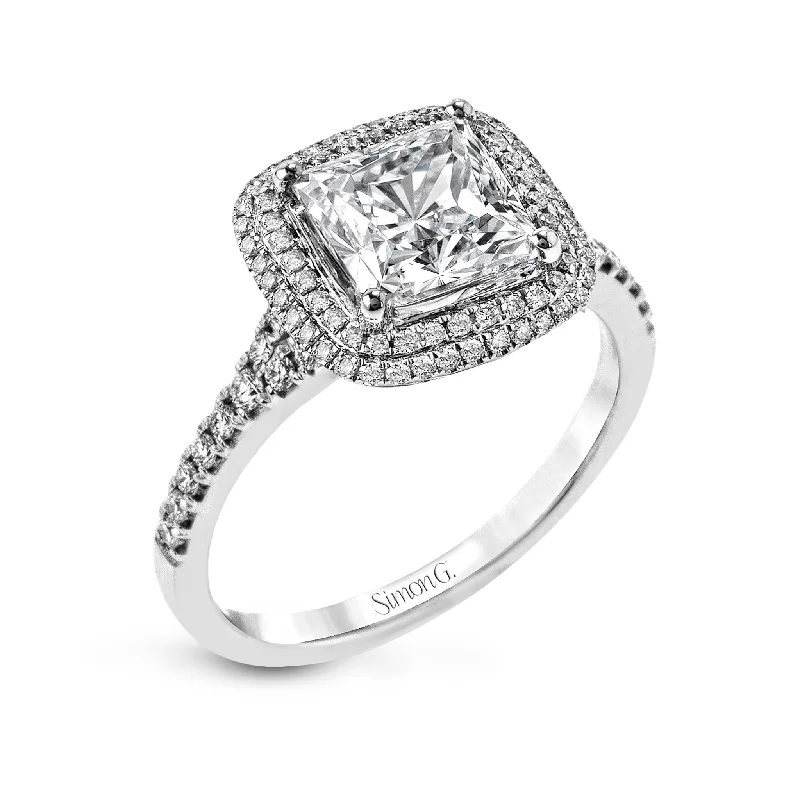 Exclusive Jewelry Discounts – Shop Now For Savings Princess-Cut Double-Halo Engagement Ring In 18k Gold With Diamonds Exclusive Jewelry Discounts – Shop Now For Savings Princess-Cut Double-Halo Engagement Ring In 18k Gold With Diamonds