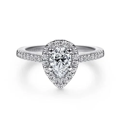 Elegant Jewelry Pieces At Unbelievable Prices Paige - 14K White Gold Pear Shape Halo Diamond Engagement Ring (Setting Only) Elegant Jewelry Pieces At Unbelievable Prices Paige - 14K White Gold Pear Shape Halo Diamond Engagement Ring (Setting Only)
