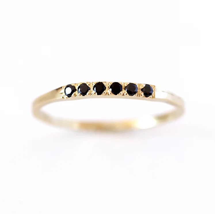 Sparkle In Style With Our Best Jewelry Deals Pave Black Diamond Wedding Band - Thin Diamond Band Sparkle In Style With Our Best Jewelry Deals Pave Black Diamond Wedding Band - Thin Diamond Band