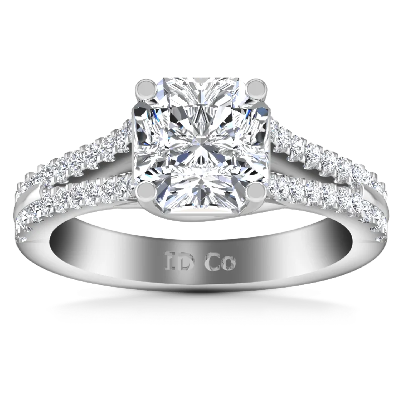 Luxury Jewelry Sale – Elegant Styles At Unbeatable Prices Pave Cushion Cut Engagement Ring Dahlia 14K White Gold Luxury Jewelry Sale – Elegant Styles At Unbeatable Prices Pave Cushion Cut Engagement Ring Dahlia 14K White Gold