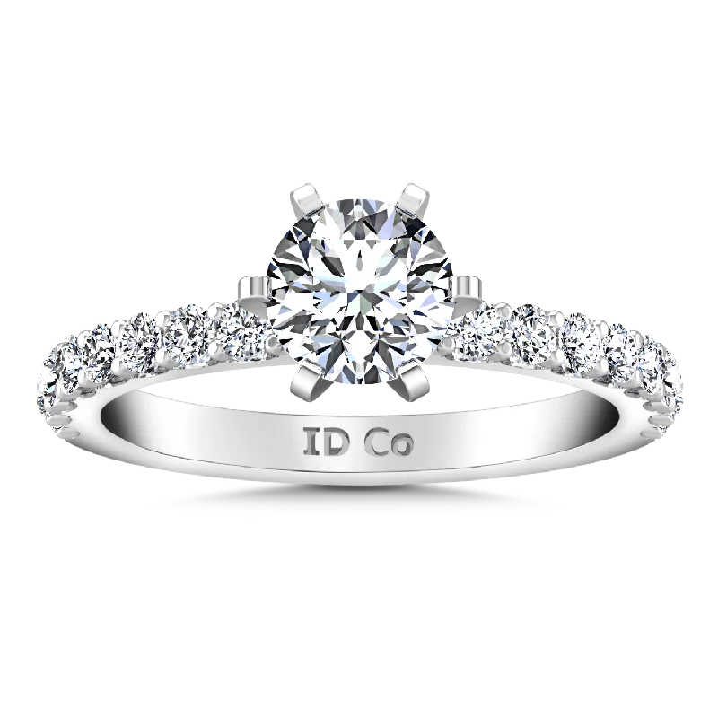 Seasonal Jewelry Sale – Upgrade Your Collection Pave Engagement Ring Lauren 14K White Gold Seasonal Jewelry Sale – Upgrade Your Collection Pave Engagement Ring Lauren 14K White Gold