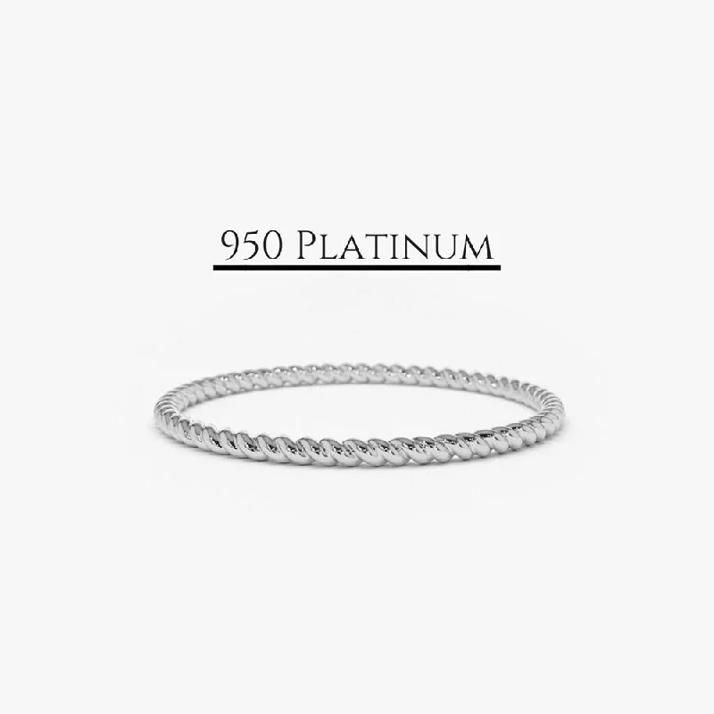 Unmissable Jewelry Sale – Shop Before It's Too Late Platinum 1.2MM Braided Twist Band Unmissable Jewelry Sale – Shop Before It's Too Late Platinum 1.2MM Braided Twist Band