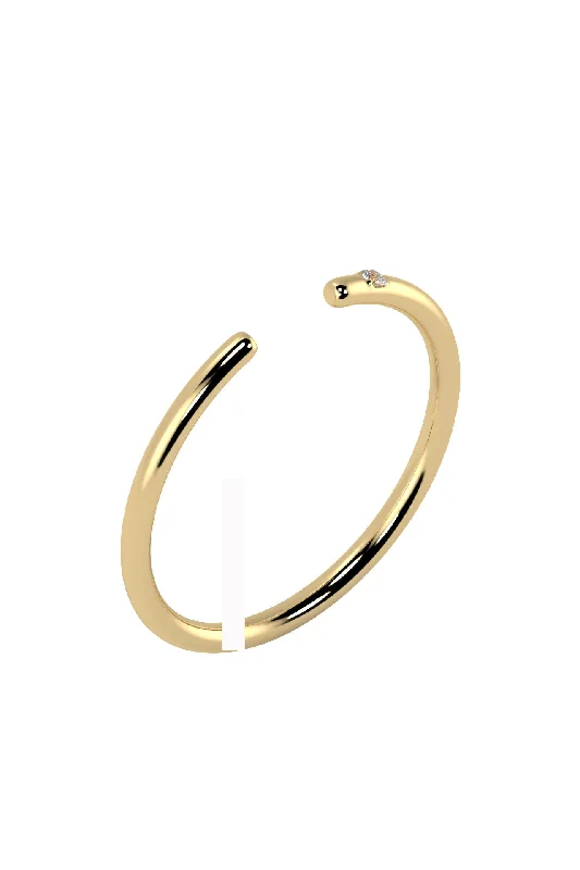 Limited-Time Jewelry Sale – Elegant Styles At Less Line Open 18K Gold Ring w. Lab-Grown Diamond Limited-Time Jewelry Sale – Elegant Styles At Less Line Open 18K Gold Ring w. Lab-Grown Diamond