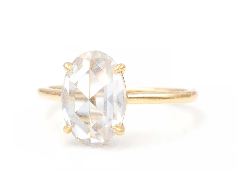 Buy More, Save More – Special Jewelry Discounts Rose Cut Oval Moissanite Solitaire Ring Buy More, Save More – Special Jewelry Discounts Rose Cut Oval Moissanite Solitaire Ring