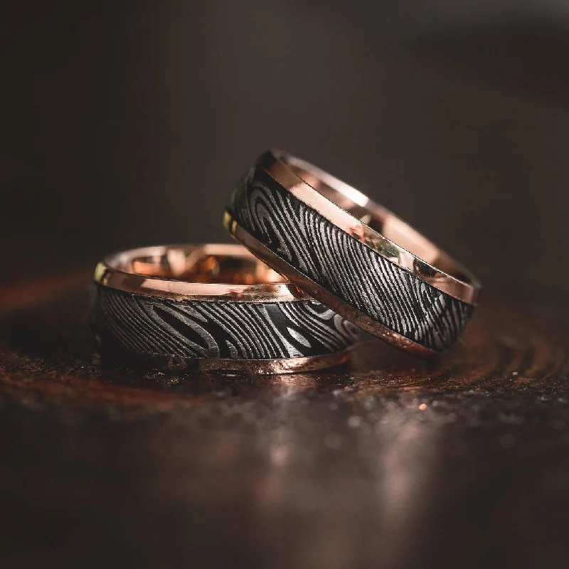 Affordable Luxury Jewelry – Style At A Great Price Rose Gold "Poseidon" Steel/Tungsten Ring Affordable Luxury Jewelry – Style At A Great Price Rose Gold "Poseidon" Steel/Tungsten Ring