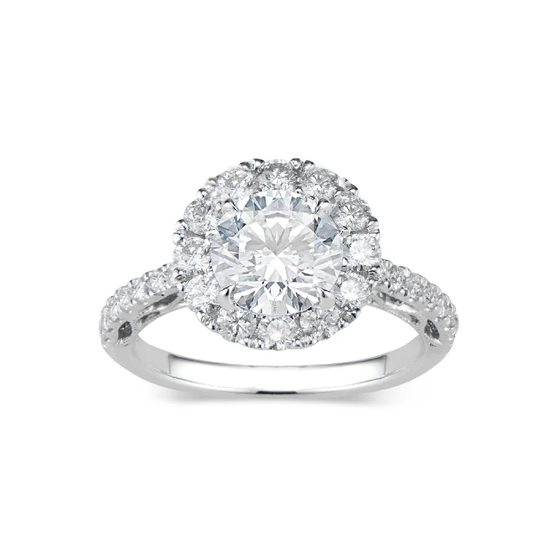 Discounted Luxury Jewelry – Shine Without The Splurge Halo Diamond Engagement Ring with Filigree Discounted Luxury Jewelry – Shine Without The Splurge Halo Diamond Engagement Ring with Filigree