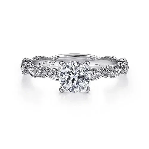 Jewelry Flash Sale – Stylish Designs At Unbeatable Rates Sadie - Vintage Inspired 14K White Gold Round Diamond Engagement Ring (Setting Only) Jewelry Flash Sale – Stylish Designs At Unbeatable Rates Sadie - Vintage Inspired 14K White Gold Round Diamond Engagement Ring (Setting Only)
