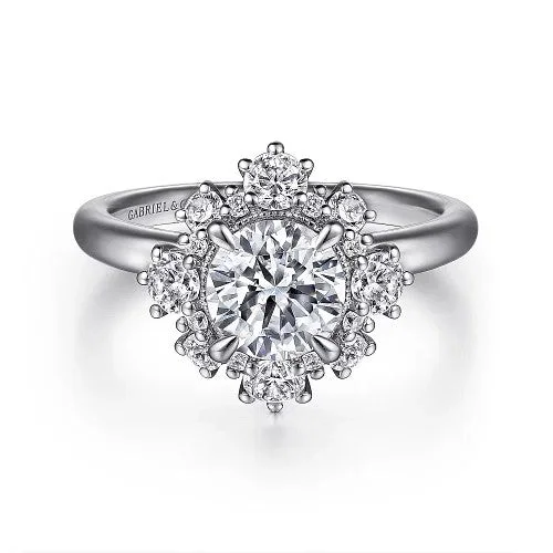 Exclusive Jewelry Bundles At Discounted Prices Saralynn - 14K White Gold Bursting Halo Round Diamond Engagement Ring (Setting Only) Exclusive Jewelry Bundles At Discounted Prices Saralynn - 14K White Gold Bursting Halo Round Diamond Engagement Ring (Setting Only)