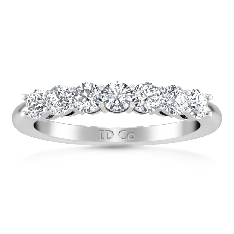 Your Dream Jewelry At Dream Prices Seven Stone Diamond Wedding Band Siena 0.49 Cts 14K White Gold Your Dream Jewelry At Dream Prices Seven Stone Diamond Wedding Band Siena 0.49 Cts 14K White Gold