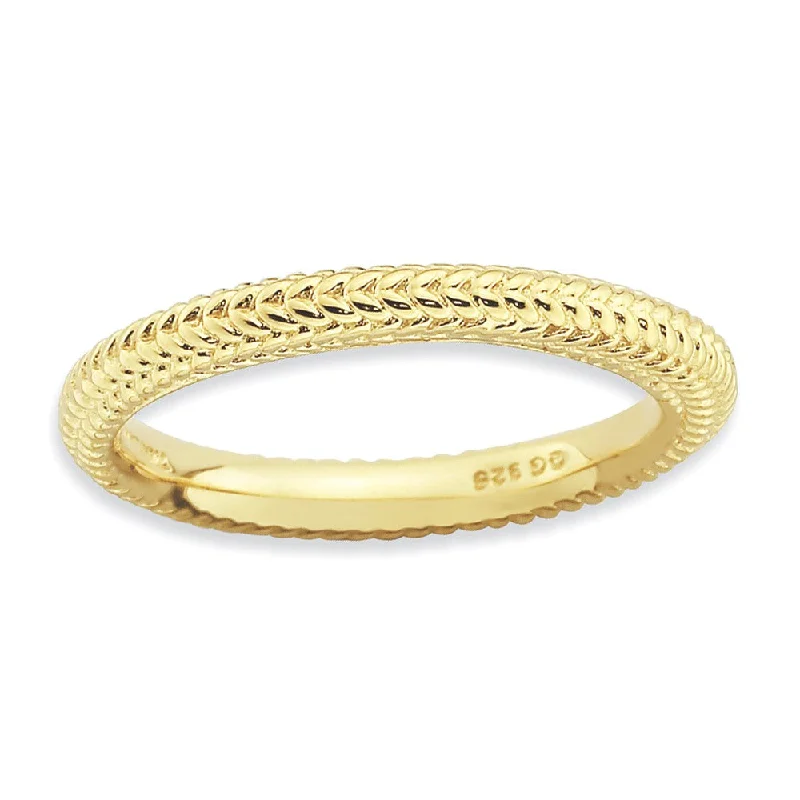 Limited-Time Jewelry Sale – Don't Miss These Deals Stackable 14K Yellow Gold Plated Silver Domed Wheat Band Limited-Time Jewelry Sale – Don't Miss These Deals Stackable 14K Yellow Gold Plated Silver Domed Wheat Band