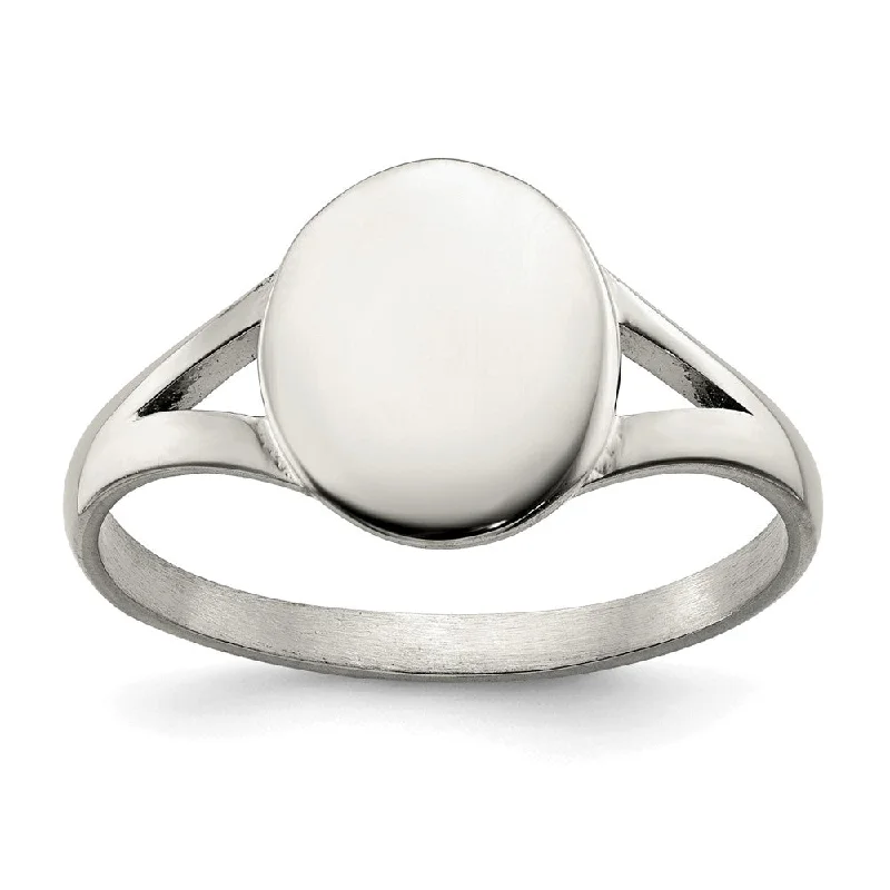 Trending Jewelry Styles Now At Limited-Time Discounts Stainless Steel 11.5mm Polished Oval Signet Ring Trending Jewelry Styles Now At Limited-Time Discounts Stainless Steel 11.5mm Polished Oval Signet Ring