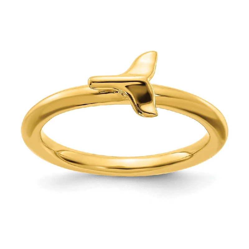 Shop Dazzling Rings, Earrings, And More At Special Discounts Sterling Silver 14k Yellow Gold Plated Stackable Whale Tail Ring Shop Dazzling Rings, Earrings, And More At Special Discounts Sterling Silver 14k Yellow Gold Plated Stackable Whale Tail Ring