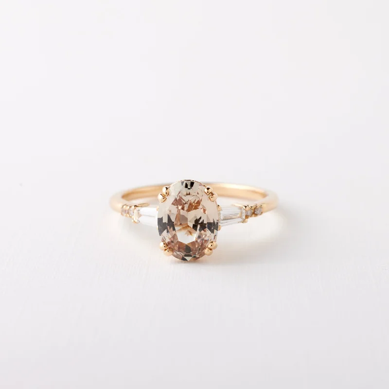 High-End Sparkle, Low-End Prices – Shop Now Sylvie Ring - 2.14ct. Peach Oval Sapphire High-End Sparkle, Low-End Prices – Shop Now Sylvie Ring - 2.14ct. Peach Oval Sapphire