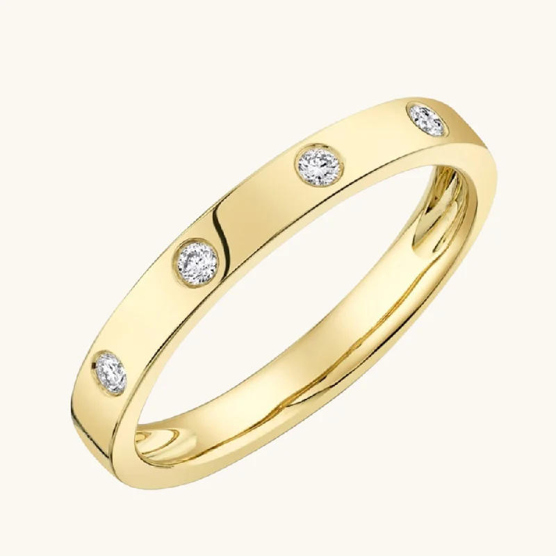 Trending Jewelry Now At Unbeatable Prices The Cassie Inlay Diamond Band