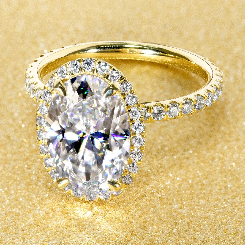 Modern Jewelry At Exclusive Discounts – Shop Today The Selina, 4ct Elongated Oval-cut Halo Ring Modern Jewelry At Exclusive Discounts – Shop Today The Selina, 4ct Elongated Oval-cut Halo Ring