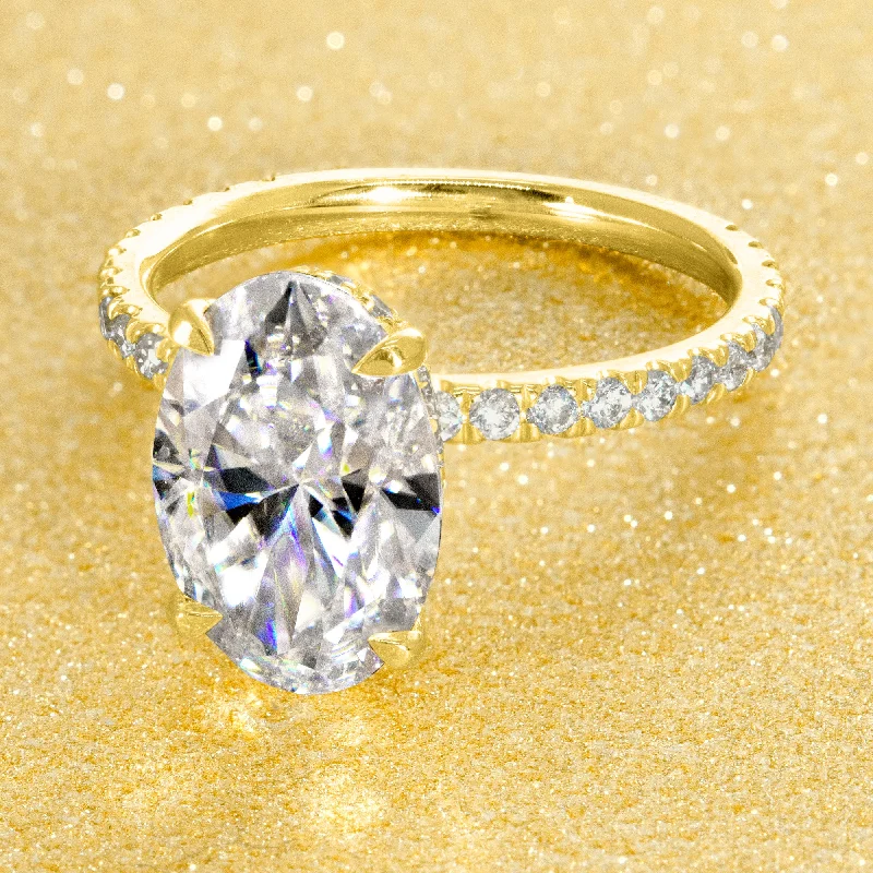 Don't Miss Our Biggest Jewelry Sale Of The Season The Selina, 4ct Elongated Oval-cut Hidden Halo Ring Don't Miss Our Biggest Jewelry Sale Of The Season The Selina, 4ct Elongated Oval-cut Hidden Halo Ring