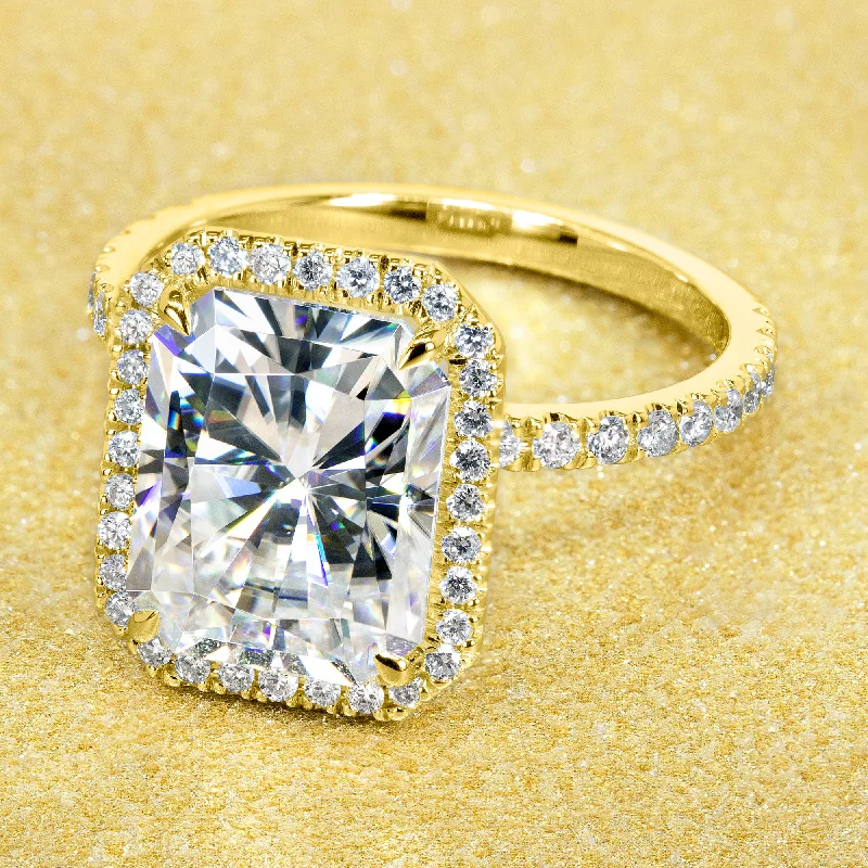Upgrade Your Collection With Our Limited-Time Jewelry Sale The Selina, 4ct Radiant-cut Halo Ring Upgrade Your Collection With Our Limited-Time Jewelry Sale The Selina, 4ct Radiant-cut Halo Ring