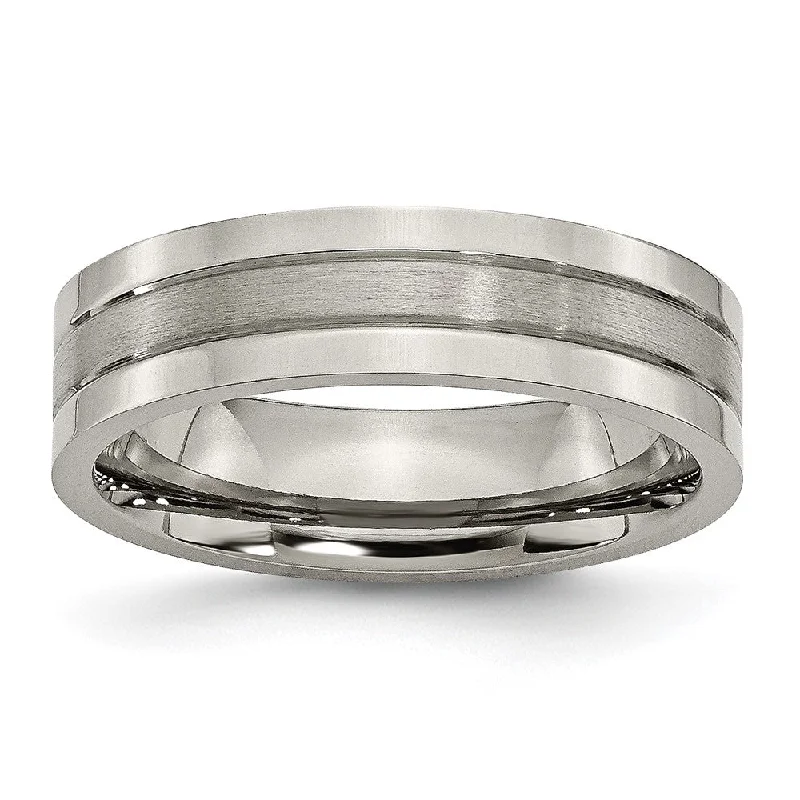 Dazzle With Discounts – Shop Jewelry On Sale Titanium, 6mm Dual Finish Flat Unisex Comfort Fit Band Dazzle With Discounts – Shop Jewelry On Sale Titanium, 6mm Dual Finish Flat Unisex Comfort Fit Band