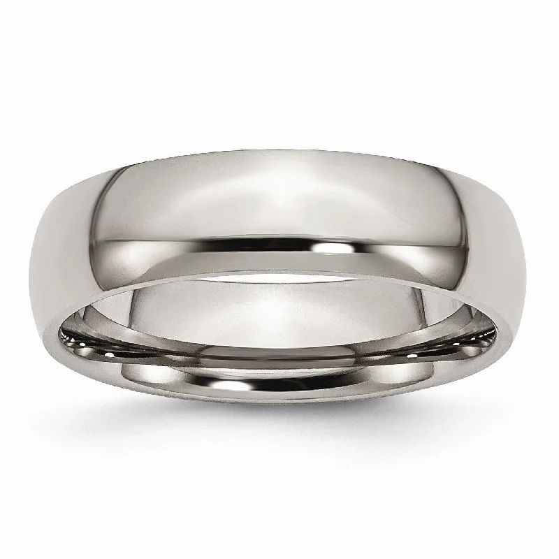 Affordable Glamour – Must-Have Jewelry At Special Rates Titanium 6mm Polished Band
