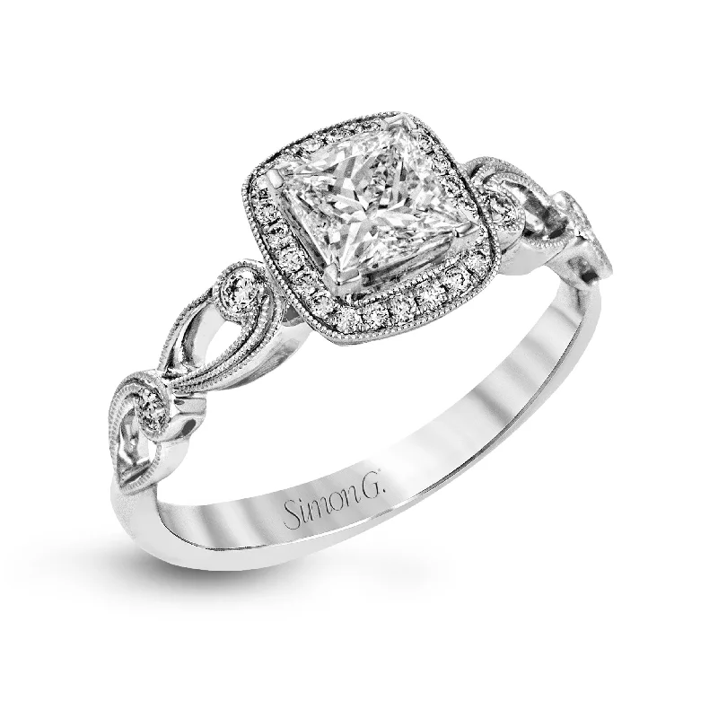 Shine In Style – Shop Jewelry Discounts Today Princess-Cut Halo Engagement Ring In 18k Gold With Diamonds Shine In Style – Shop Jewelry Discounts Today Princess-Cut Halo Engagement Ring In 18k Gold With Diamonds