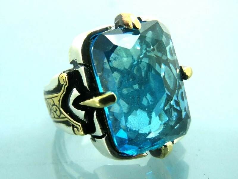 Huge Savings On Premium Jewelry Styles Turkish Handmade Jewelry 925 Sterling Silver Aquamarine Stone Mens Rings Huge Savings On Premium Jewelry Styles Turkish Handmade Jewelry 925 Sterling Silver Aquamarine Stone Mens Rings