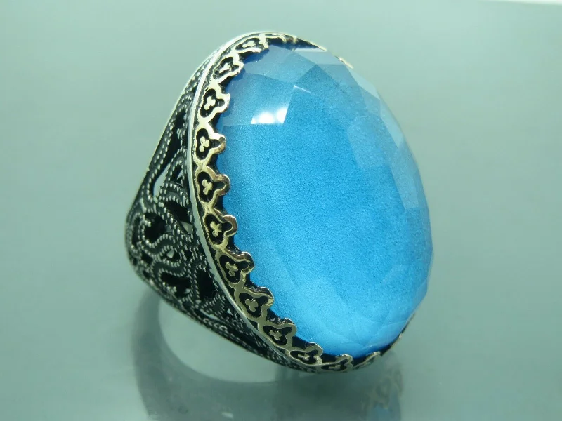 Shop Dazzling Jewelry At The Best Prices Turkish Handmade Jewelry 925 Sterling Silver Aquamarine Stone Mens Rings Shop Dazzling Jewelry At The Best Prices Turkish Handmade Jewelry 925 Sterling Silver Aquamarine Stone Mens Rings