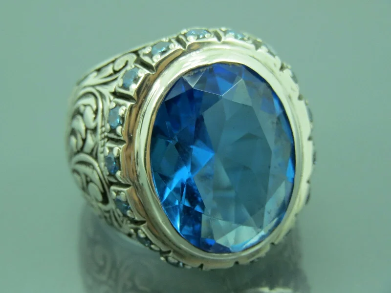 Fashion-Forward Geometric Jewelry For Contemporary Style Turkish Handmade Jewelry 925 Sterling Silver Aquamarine Stone Mens Rings Fashion-Forward Geometric Jewelry For Contemporary Style Turkish Handmade Jewelry 925 Sterling Silver Aquamarine Stone Mens Rings