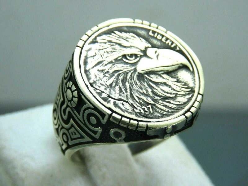 Limited Stock On Premium Jewelry At Low Prices Turkish Handmade Jewelry 925 Sterling Silver Eagle Design Mens Rings Limited Stock On Premium Jewelry At Low Prices Turkish Handmade Jewelry 925 Sterling Silver Eagle Design Mens Rings