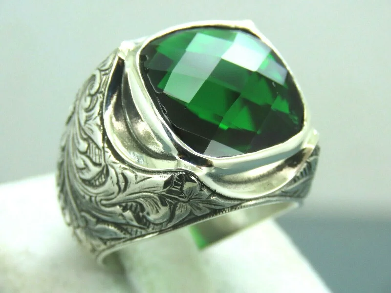 Shop Trending Jewelry With Exclusive Savings Turkish Handmade Jewelry 925 Sterling Silver Emerald Stone Mens Rings Shop Trending Jewelry With Exclusive Savings Turkish Handmade Jewelry 925 Sterling Silver Emerald Stone Mens Rings