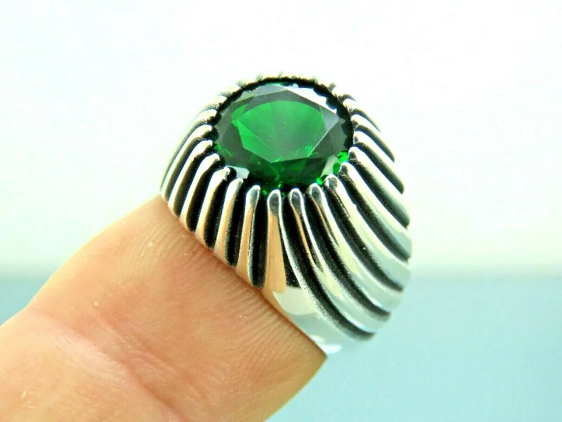 Luxury Jewelry Now At Special Promotional Rates Turkish Handmade Jewelry 925 Sterling Silver Emerald Stone Mens Rings Luxury Jewelry Now At Special Promotional Rates Turkish Handmade Jewelry 925 Sterling Silver Emerald Stone Mens Rings