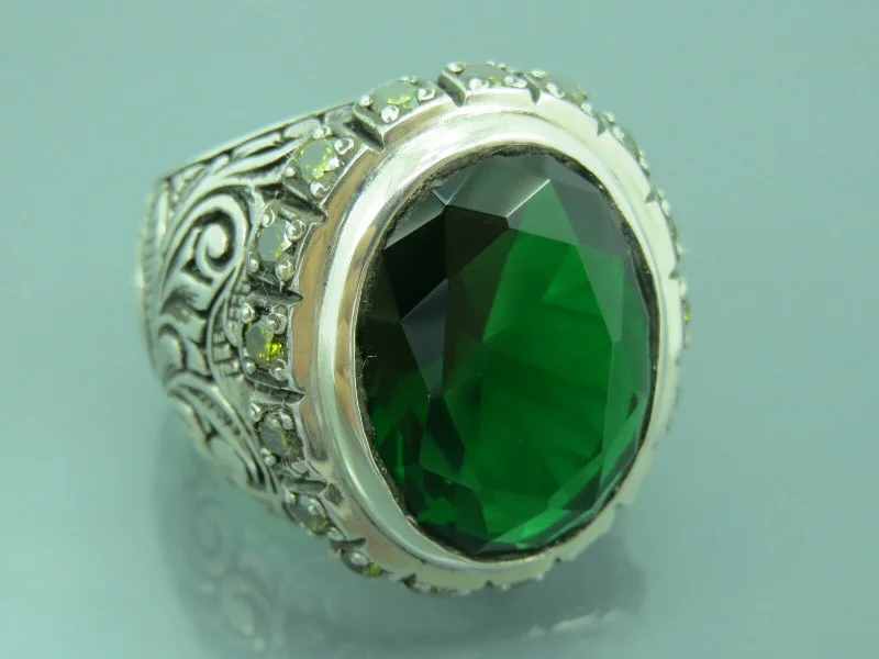Personalized Jewelry At Special Discount Rates Turkish Handmade Jewelry 925 Sterling Silver Emerald Stone Mens Rings Personalized Jewelry At Special Discount Rates Turkish Handmade Jewelry 925 Sterling Silver Emerald Stone Mens Rings