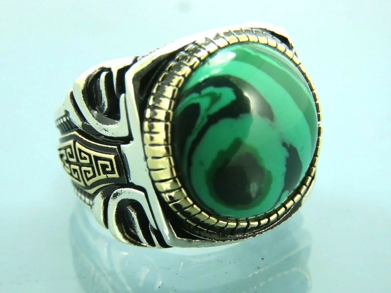 Trending Jewelry Now At Unbeatable Prices Turkish Handmade Jewelry 925 Sterling Silver Malachite Stone Men's Rings Trending Jewelry Now At Unbeatable Prices Turkish Handmade Jewelry 925 Sterling Silver Malachite Stone Men's Rings